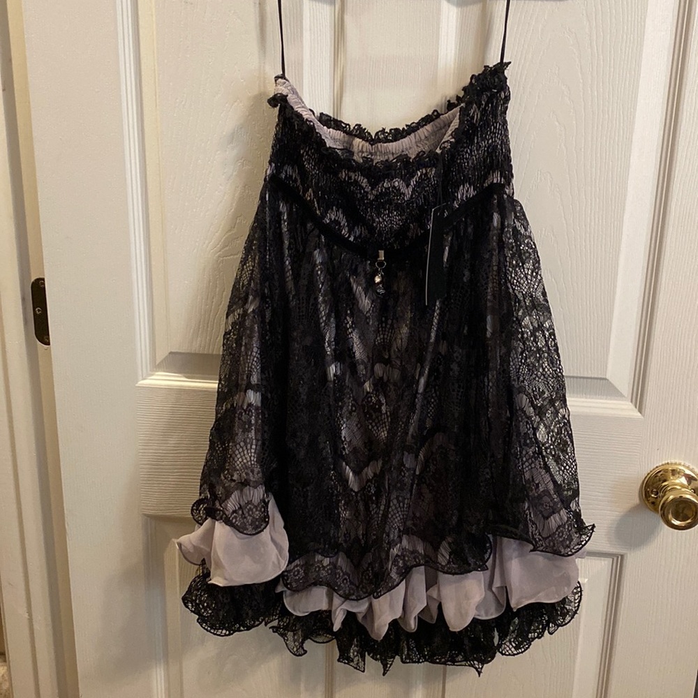 NWT Cecio Black Lace Party Dress (size small)